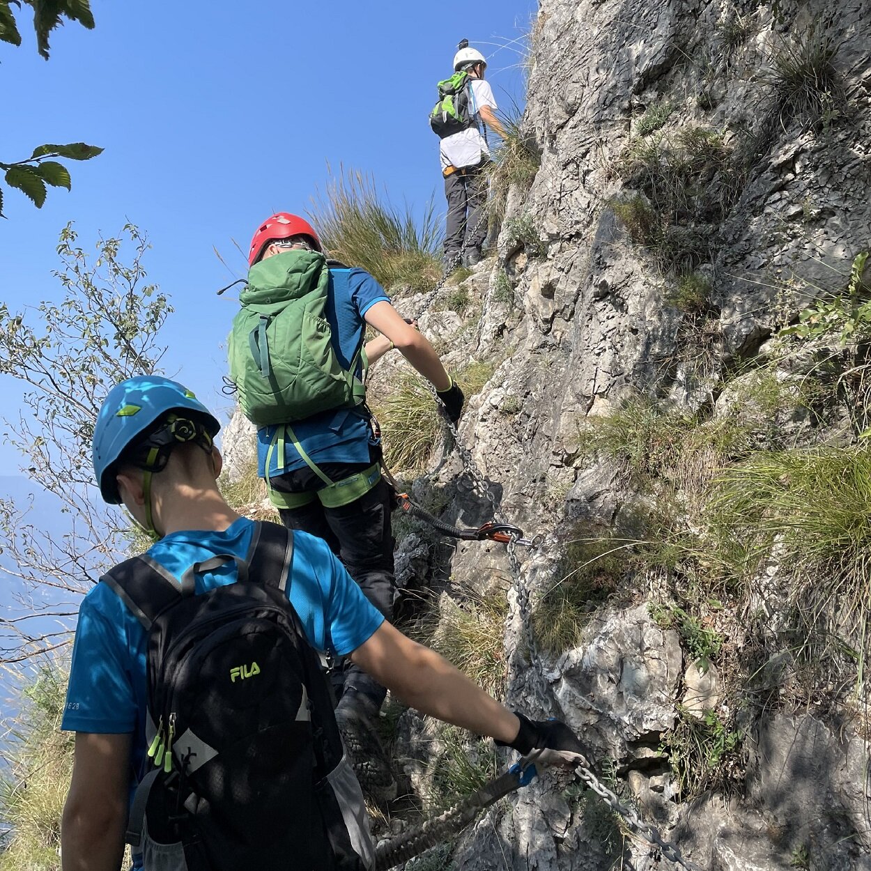 Klettersteigtour der Familiengruppe | © Oliver Wagener 2024 | © Oliver Wagener
