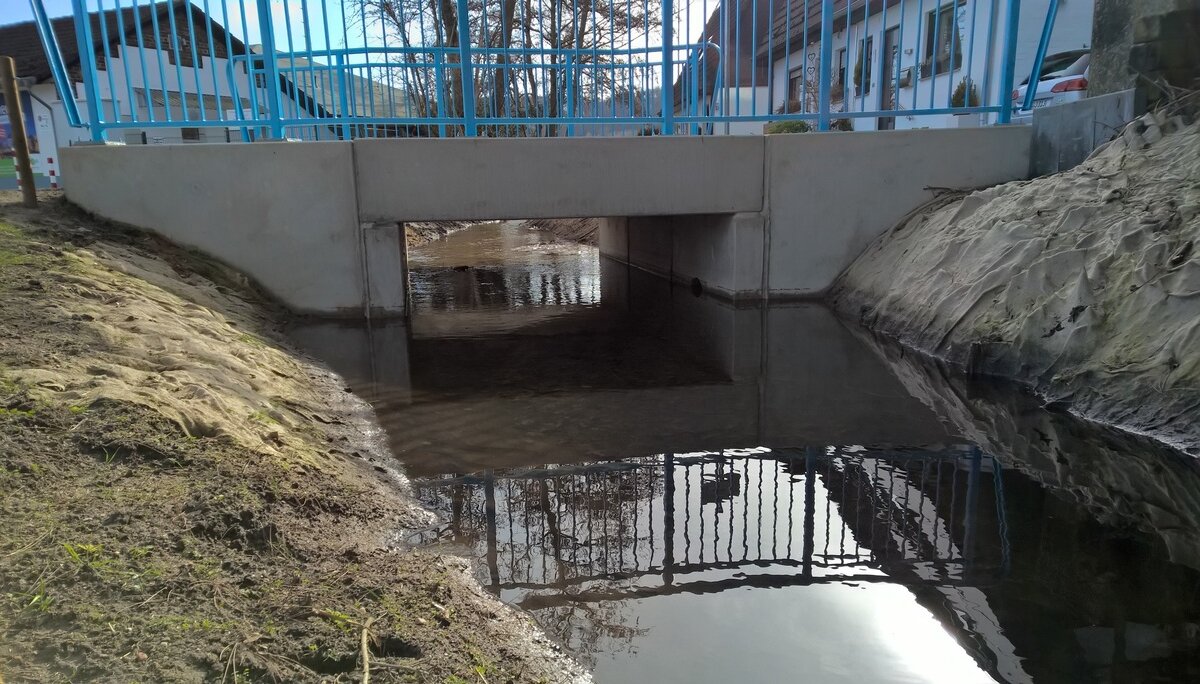 Erneuerung der Mintarder Dorfbrücke über den Alpenbach | © Michael Cremer 2021 | © Michael Cremer